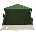 Camping Telt Sett Med Tak 2 Pcs Grønn Taffeta Og Stoff