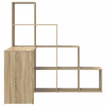 Hjørneskrivebord Med Hylle Sonoma Eik 101,5 X 149,5 X 149,5 Cm