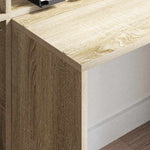 Skrivebord Sonoma Eik 138,5 X 55 X 143 Cm Konstruert Tre