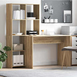 Skrivebord Sonoma Eik 138,5 X 55 X 143 Cm Konstruert Tre
