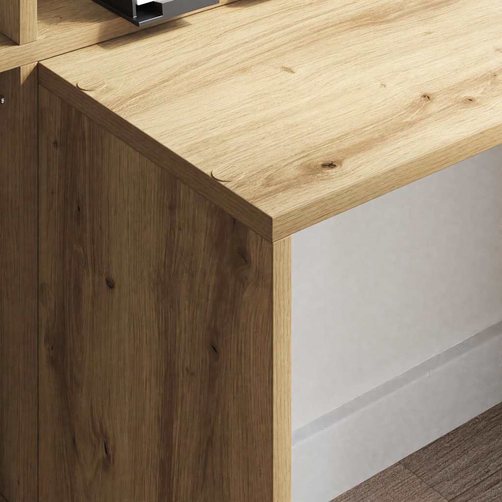 Skrivebord Artisan Eik 138,5 X 55 X 143 Cm Konstruert Tre