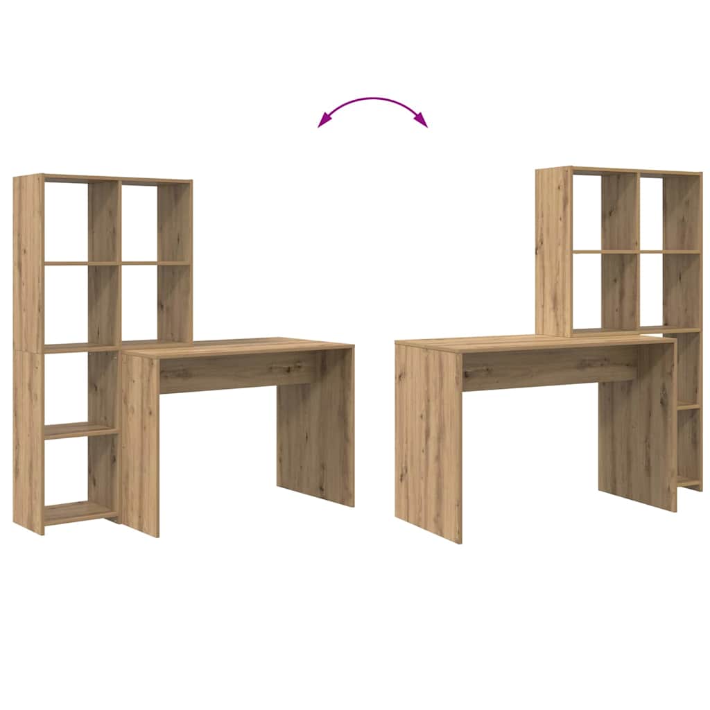 Skrivebord Artisan Eik 138,5 X 55 X 143 Cm Konstruert Tre