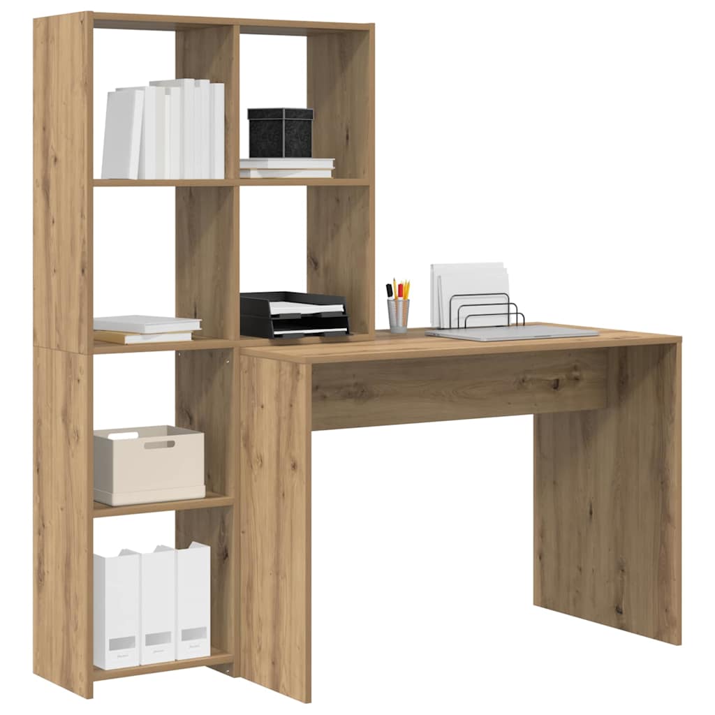 Skrivebord Artisan Eik 138,5 X 55 X 143 Cm Konstruert Tre