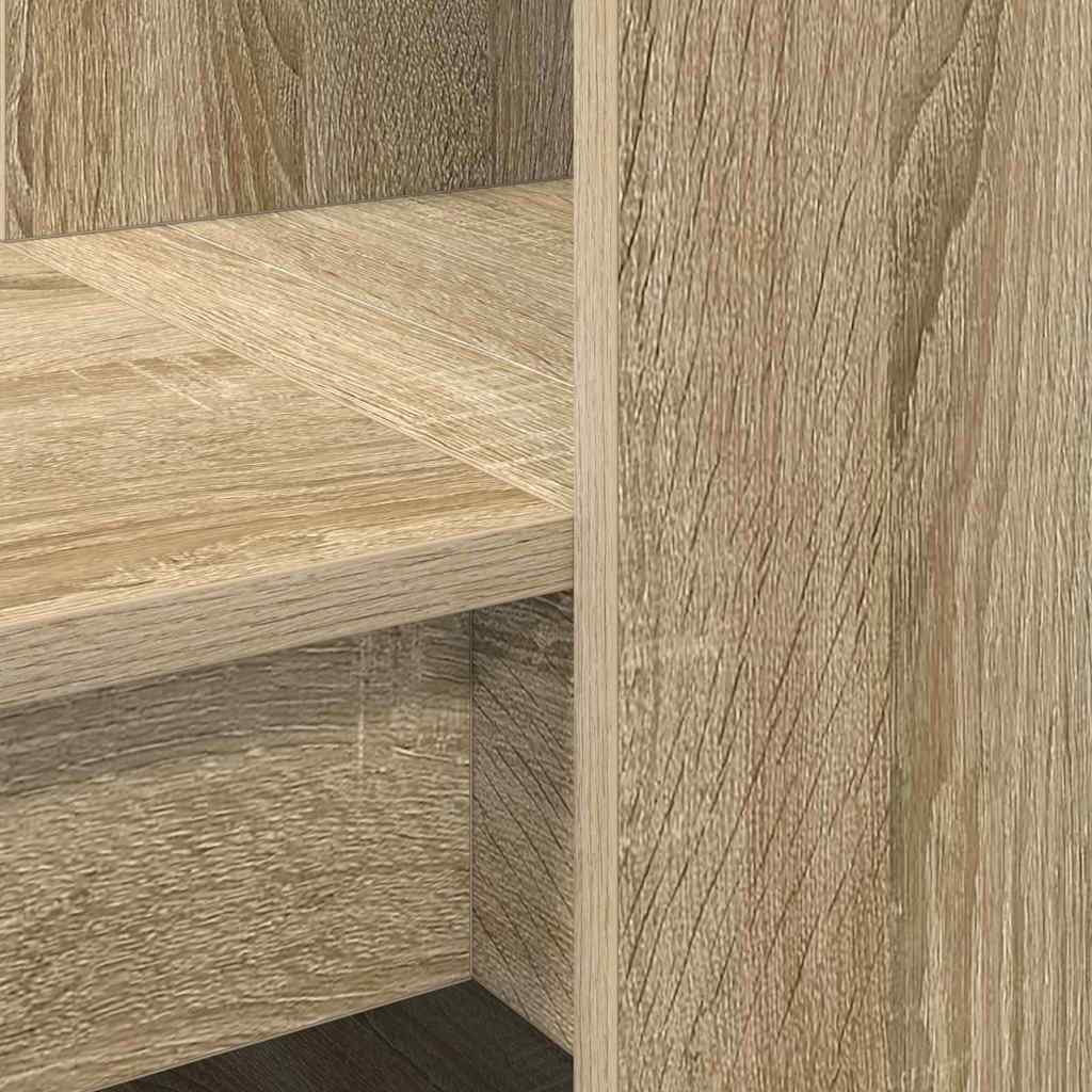 Skrivebord Sonoma Eik 122 X 67 X 145 Cm Konstruert Tre