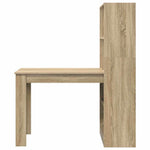 Skrivebord Sonoma Eik 122 X 67 X 145 Cm Konstruert Tre