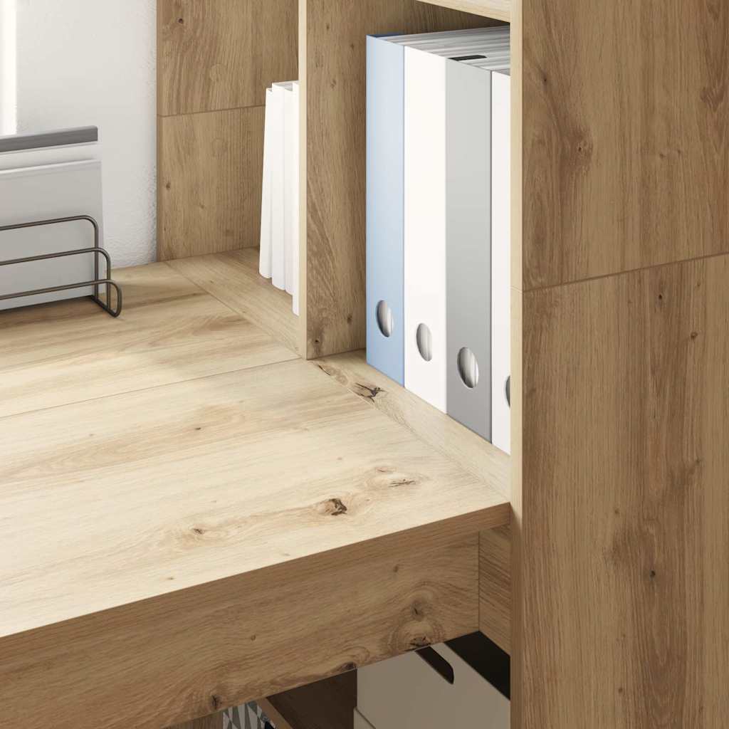 Skrivebord Artisan Eik 122 X 67 X 145 Cm Konstruert Tre