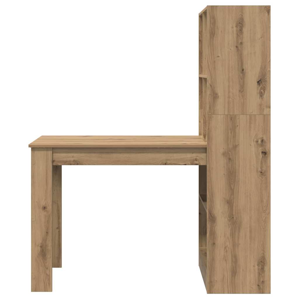 Skrivebord Artisan Eik 122 X 67 X 145 Cm Konstruert Tre