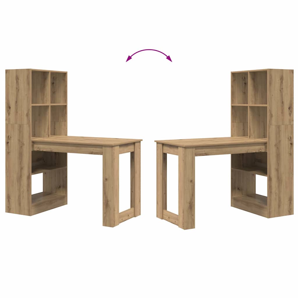 Skrivebord Artisan Eik 122 X 67 X 145 Cm Konstruert Tre
