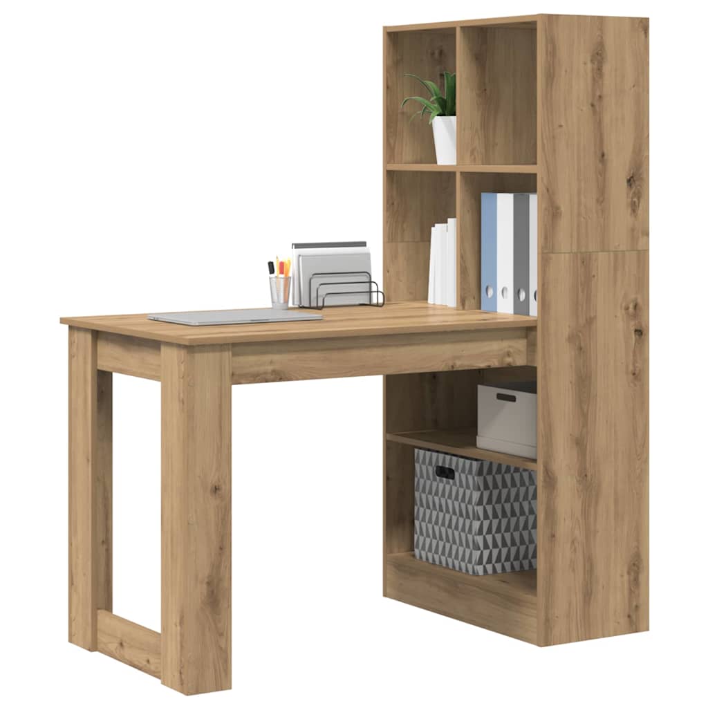 Skrivebord Artisan Eik 122 X 67 X 145 Cm Konstruert Tre