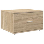 Skrivebord Sonoma Eik 131,5 X 50 X 106,5 Cm Konstruert Tre