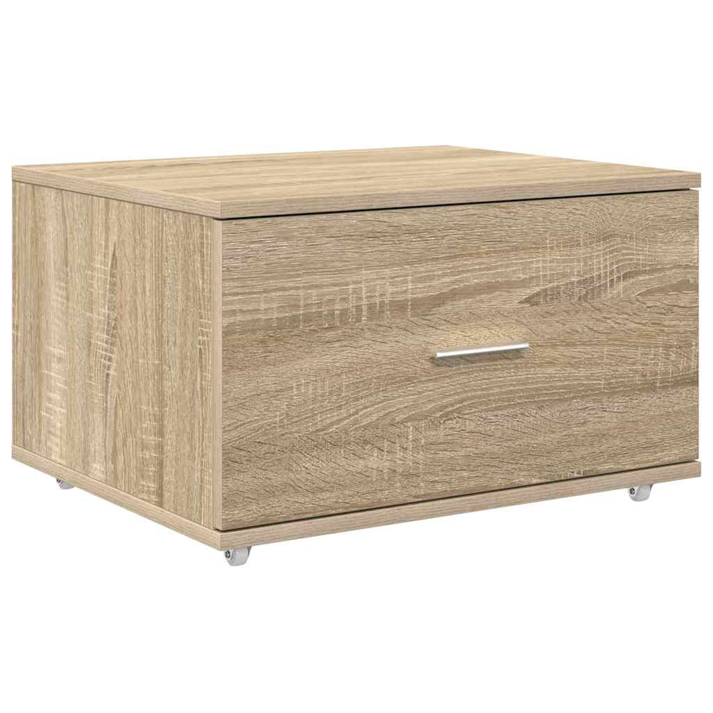 Skrivebord Sonoma Eik 131,5 X 50 X 106,5 Cm Konstruert Tre
