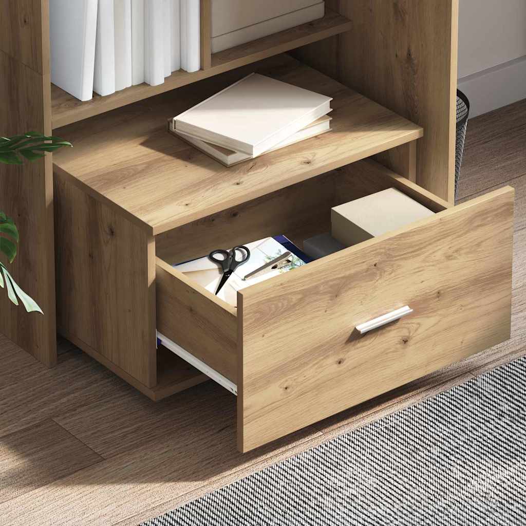 Skrivebord Artisan Eik 131,5 X 50 X 106,5 Cm Konstruert Tre