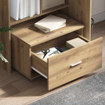 Skrivebord Artisan Eik 131,5 X 50 X 106,5 Cm Konstruert Tre