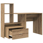 Skrivebord Artisan Eik 131,5 X 50 X 106,5 Cm Konstruert Tre