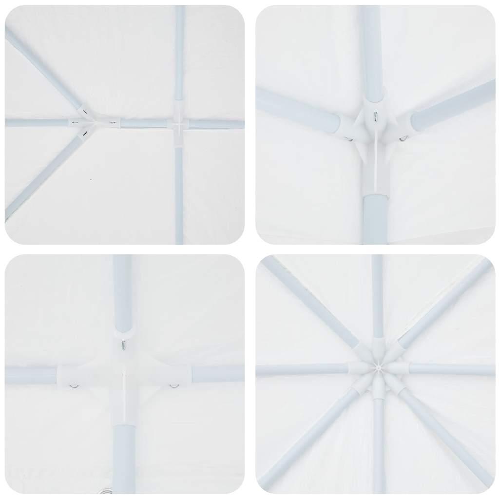 Partytelt Hvit 400 X 400 X 266 Cm Polyethylen