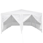Partytelt Hvit 400 X 400 X 266 Cm Polyethylen