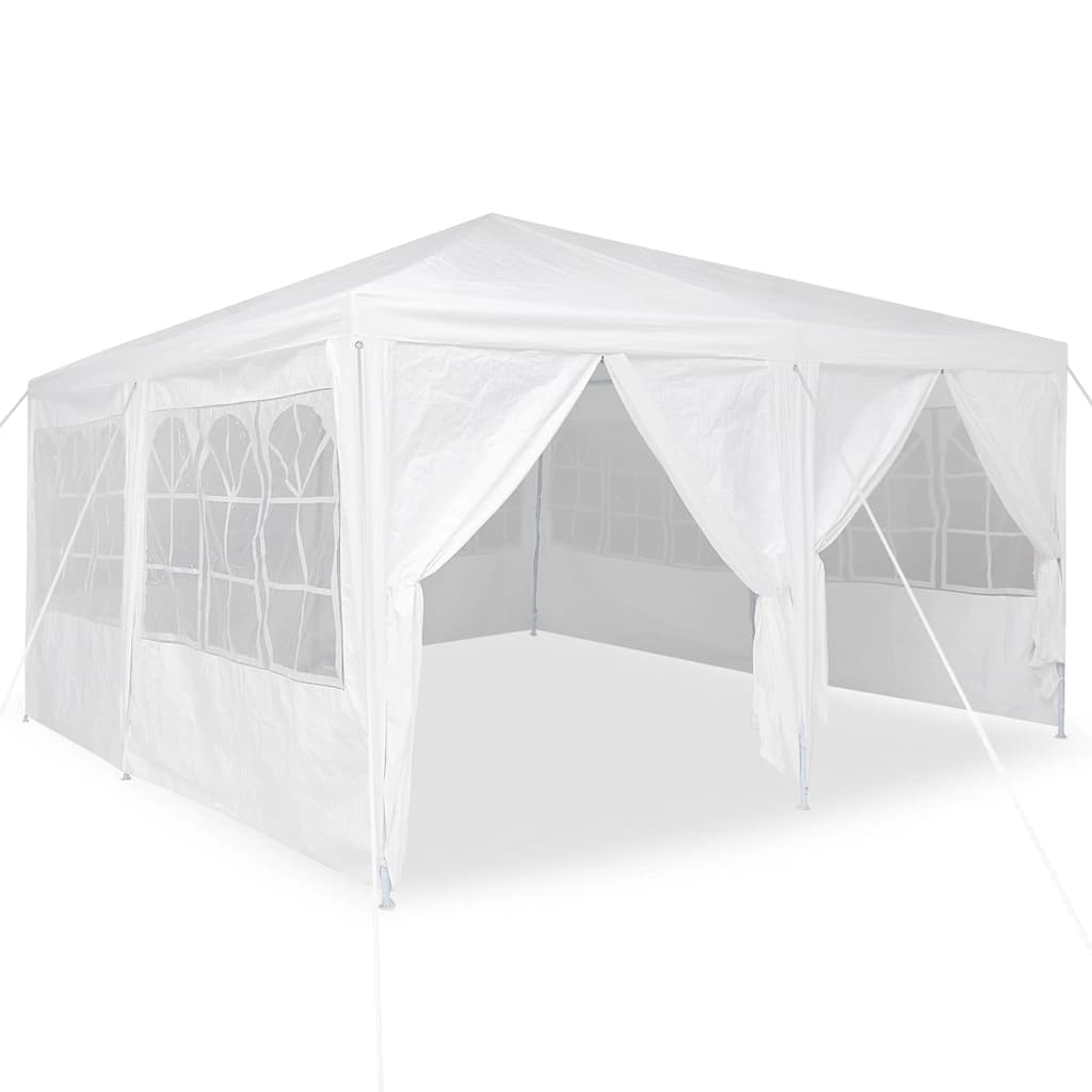 Partytelt Hvit 400 X 400 X 266 Cm Polyethylen