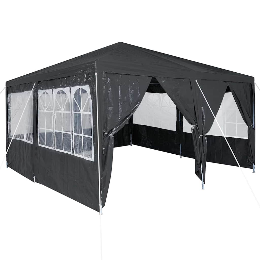 Partytelt Antrasitt 400 X 400 X 266 Cm Polyethylen