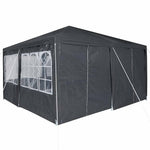 Partytelt Antrasitt 400 X 400 X 266 Cm Polyethylen
