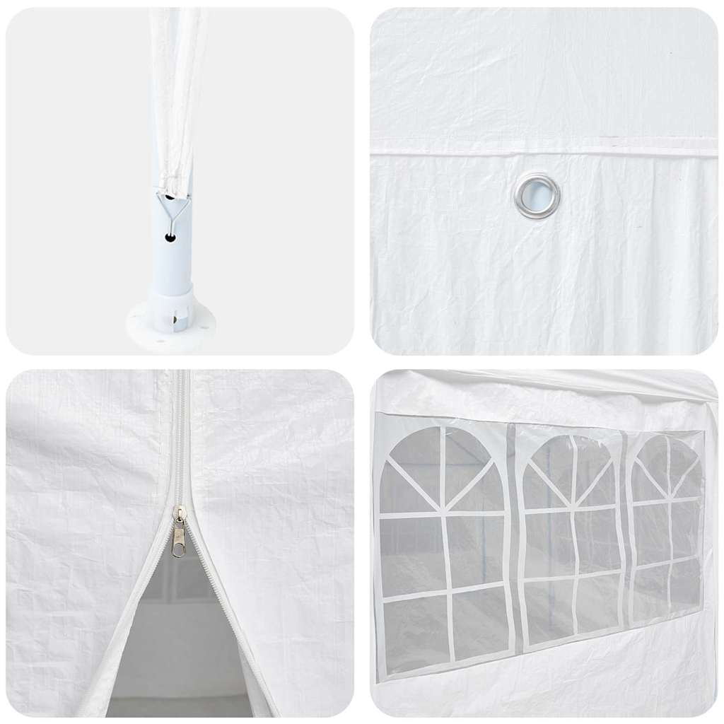 Partytelt Hvit 600 X 400 X 266 Cm Polyethylen