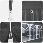 Partytelt Antrasitt 600 X 400 X 266 Cm Polyethylen