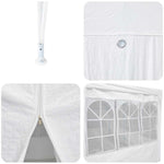 Partytelt Hvit 800 X 400 X 266 Cm Polyethylen