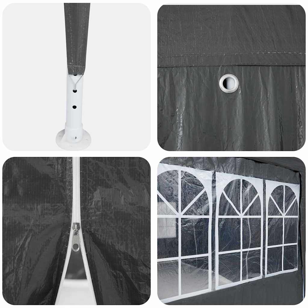 Partytelt Antrasitt 800 X 400 X 266 Cm Polyethylen