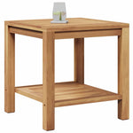 Kaffebord Med Lagring Brun 45 X 45 X 45 Cm Massivt Teaktre