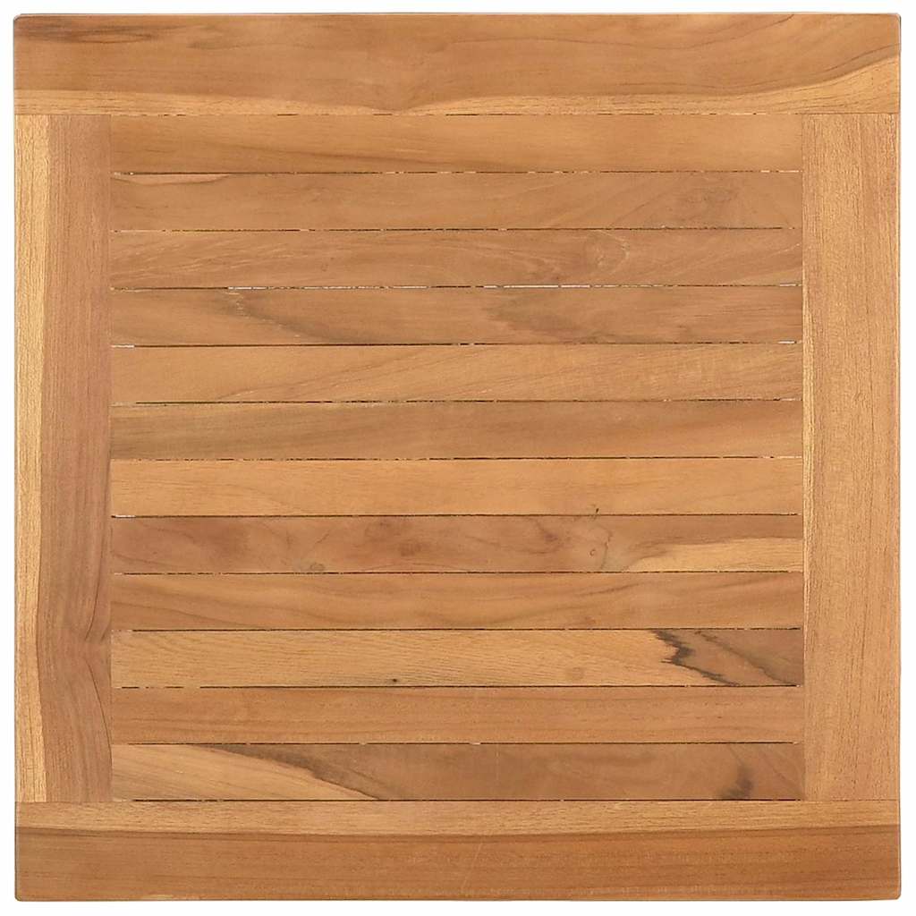 Kaffebord Med Lagring Brun 45 X 45 X 45 Cm Massivt Teaktre