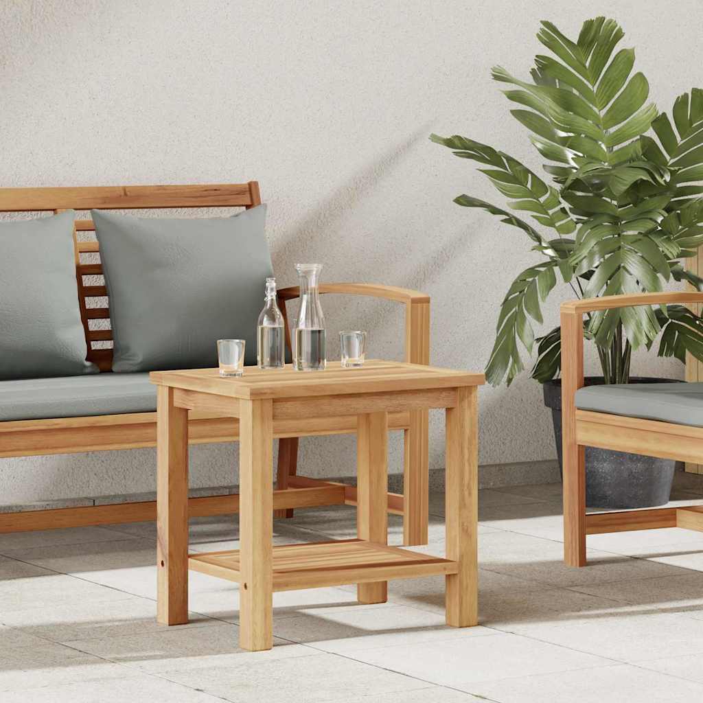 Kaffebord Med Lagring Brun 50 X 35 X 45 Cm Massivt Teaktre