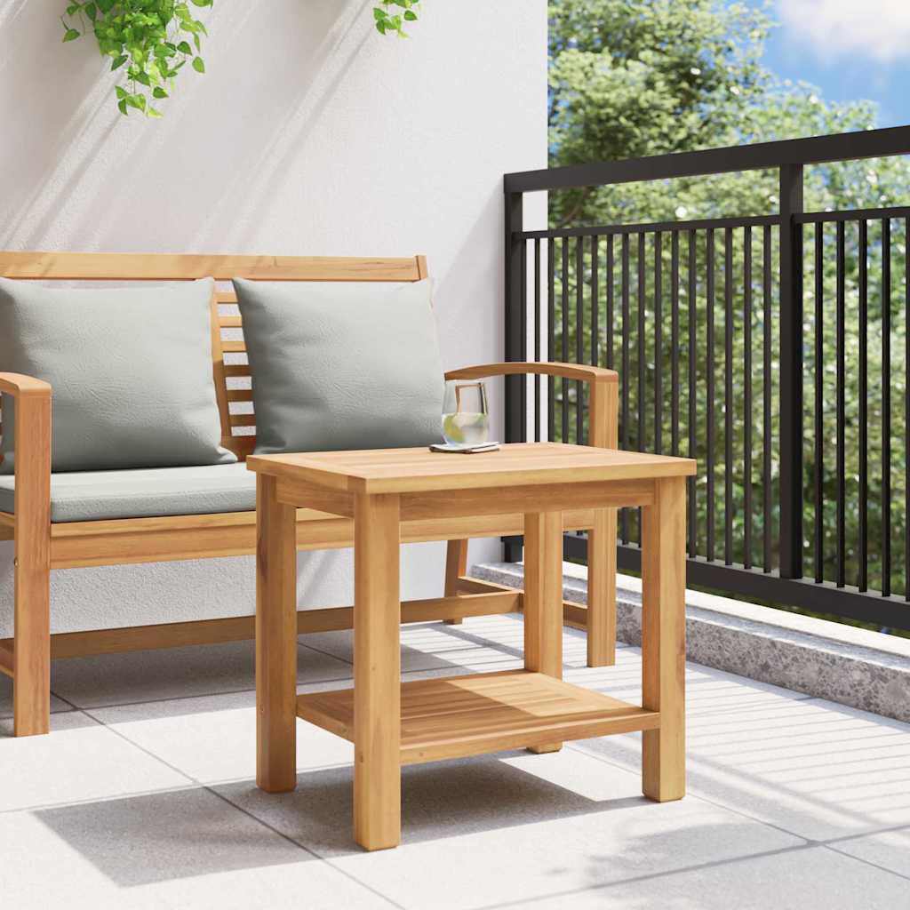 Kaffebord Med Lagring Brun 50 X 35 X 45 Cm Massivt Teaktre