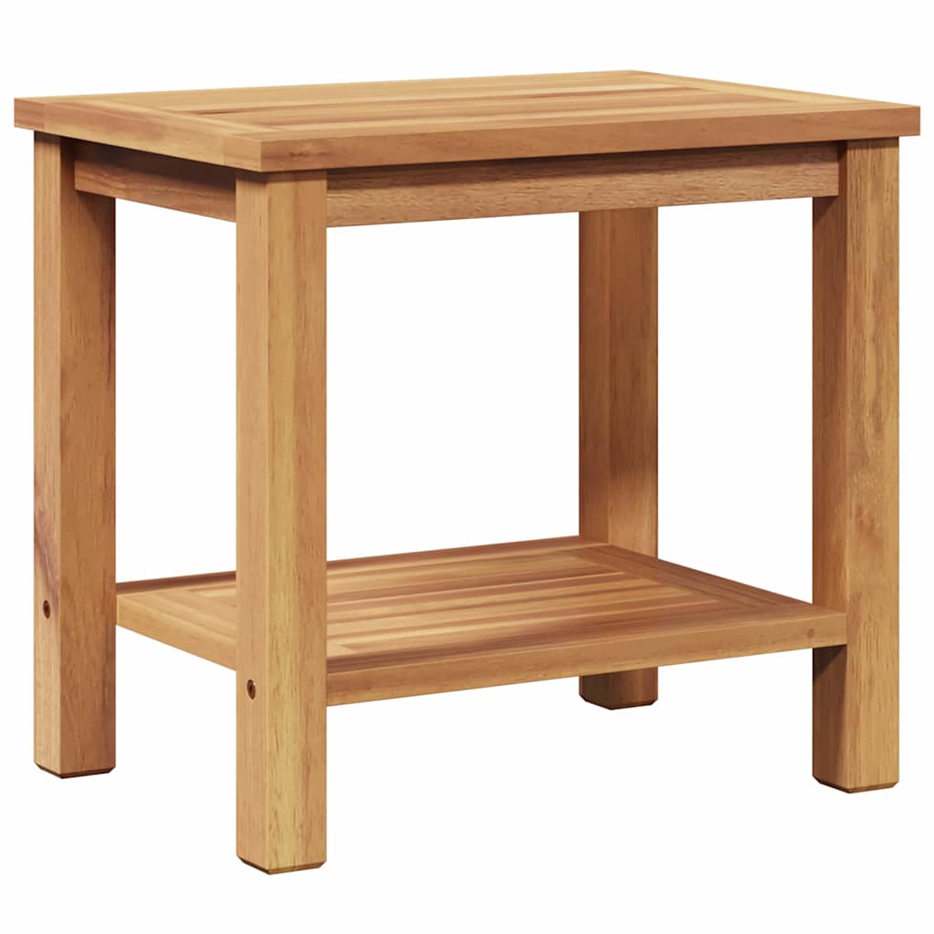 Kaffebord Med Lagring Brun 50 X 35 X 45 Cm Massivt Teaktre