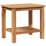 Kaffebord Med Lagring Brun 50 X 35 X 45 Cm Massivt Teaktre