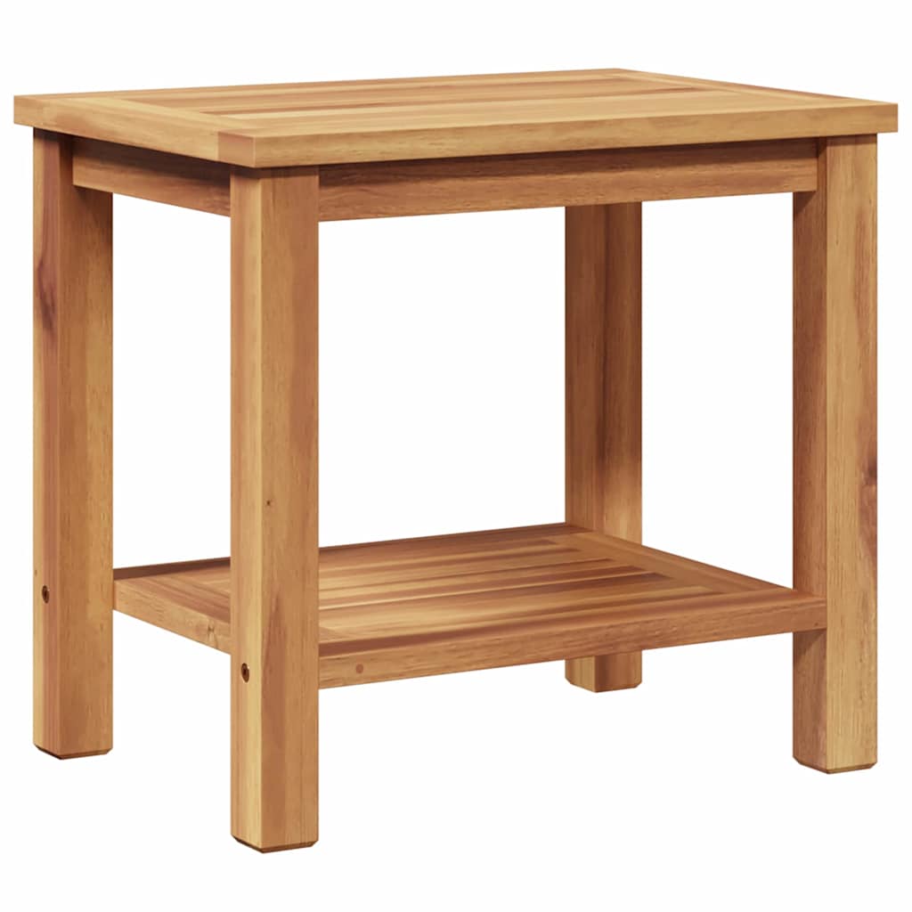 Kaffebord Med Lagring Brun 50 X 35 X 45 Cm Massivt Teaktre