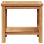 Kaffebord Med Lagring Brun 50 X 35 X 45 Cm Massivt Teaktre