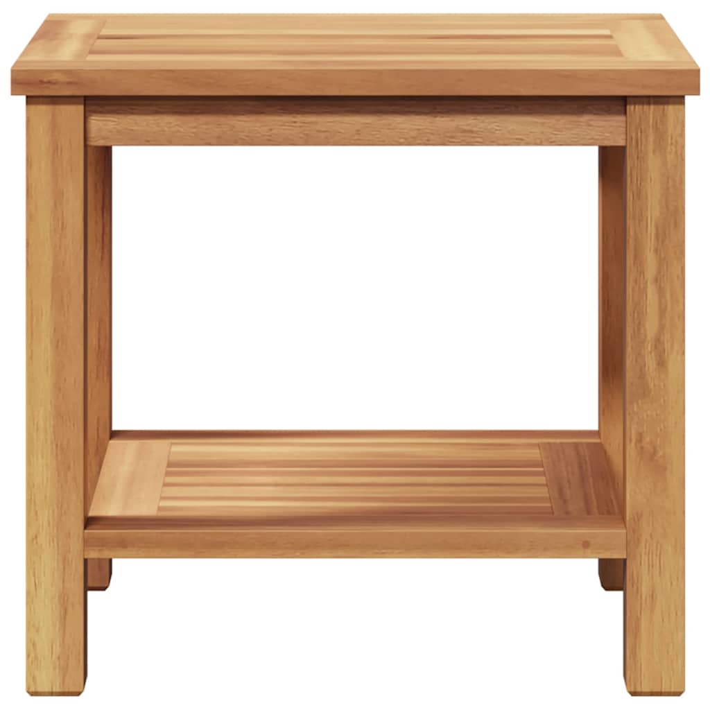 Kaffebord Med Lagring Brun 50 X 35 X 45 Cm Massivt Teaktre