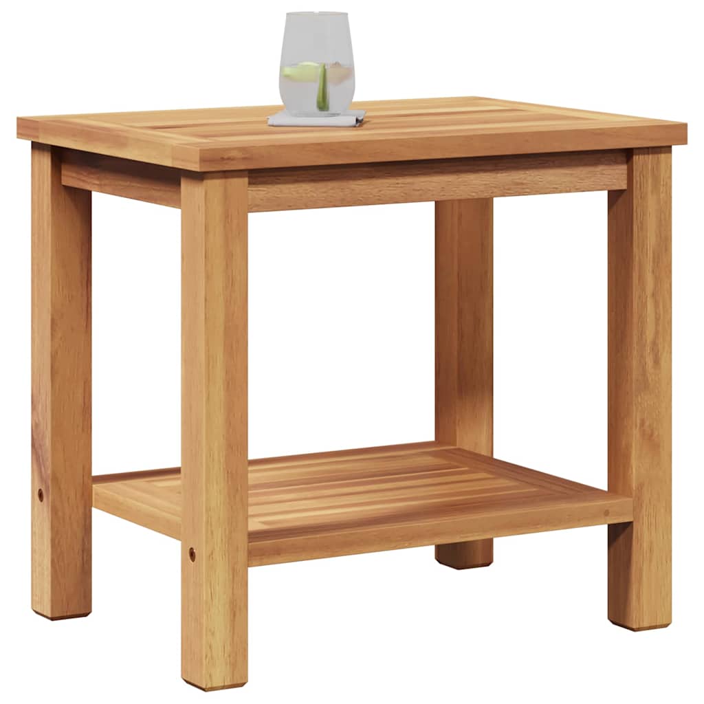 Kaffebord Med Lagring Brun 50 X 35 X 45 Cm Massivt Teaktre