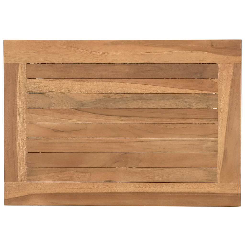 Kaffebord Med Lagring Brun 50 X 35 X 45 Cm Massivt Teaktre