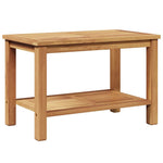 Kaffebord Med Lagring Brun 70 X 40 X 45 Cm Massivt Teaktre