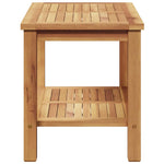 Kaffebord Med Lagring Brun 70 X 40 X 45 Cm Massivt Teaktre
