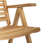 Stol 2 Pcs Brun 64,5 X 52 X 108 Cm Massivt Teaktre
