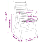 Stol 2 Pcs Brun 64,5 X 52 X 108 Cm Massivt Teaktre