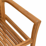 Spisestuestol 4 Pcs Brun 62 X 55 X 94 Cm Massivt Teaktre