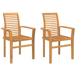 Spisestuestol 4 Pcs Brun 62 X 55 X 94 Cm Massivt Teaktre