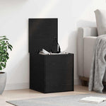 Lagringsboks Svart Eik 40 X 42 X 46 Cm Konstruert Tre