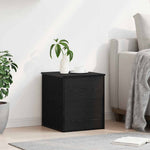 Lagringsboks Svart Eik 40 X 42 X 46 Cm Konstruert Tre