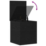 Lagringsboks Svart Eik 40 X 42 X 46 Cm Konstruert Tre