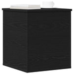 Lagringsboks Svart Eik 40 X 42 X 46 Cm Konstruert Tre