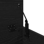 Lagringsboks Svart Eik 60 X 35 X 35 Cm Konstruert Tre