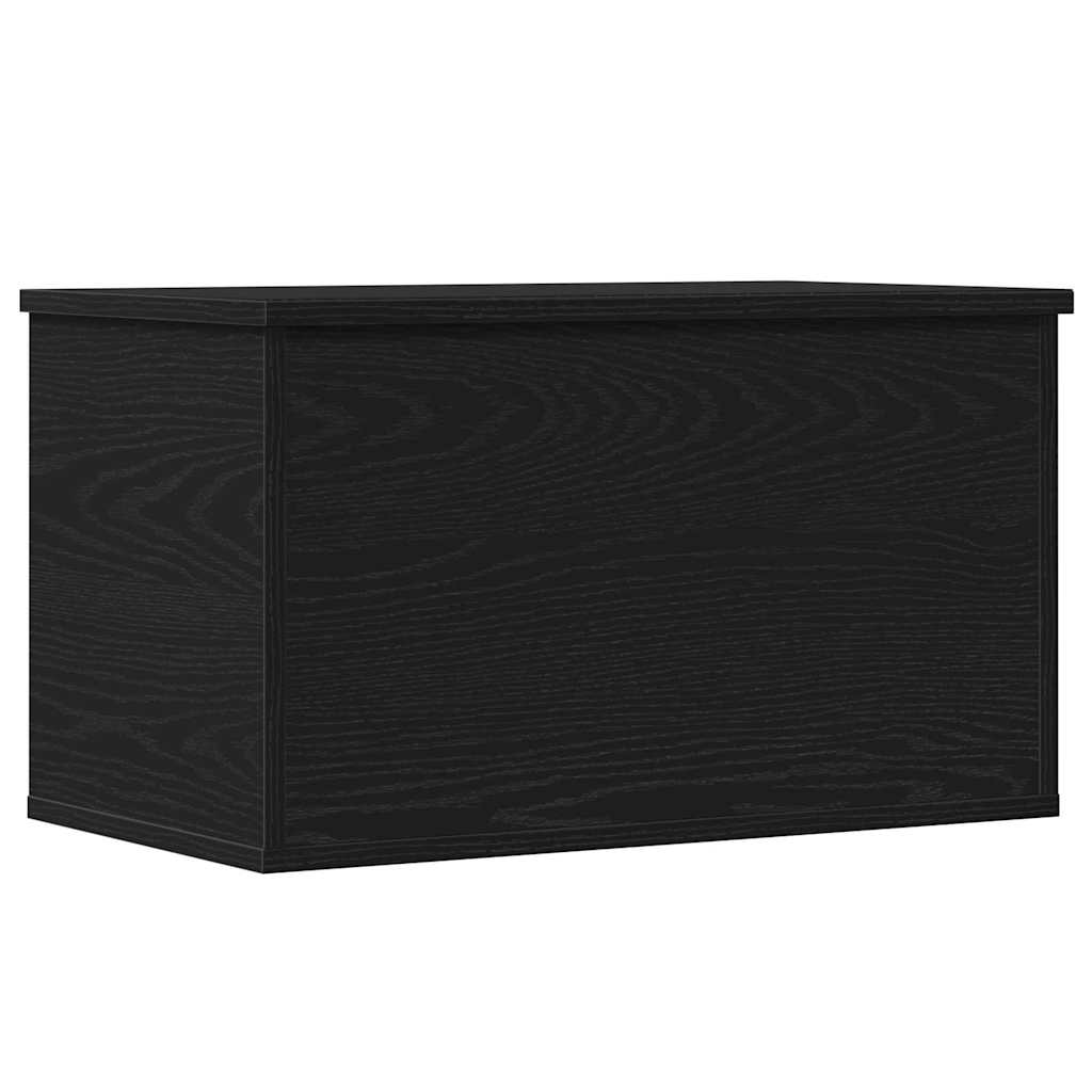 Lagringsboks Svart Eik 60 X 35 X 35 Cm Konstruert Tre